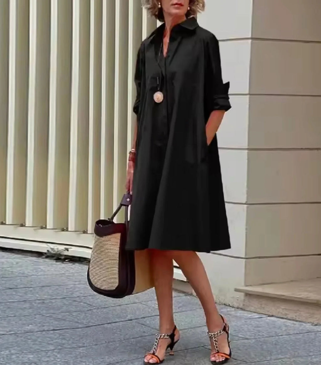 Timeless A-Line Shirt Dress for Women