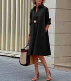 Timeless A-Line Shirt Dress for Women