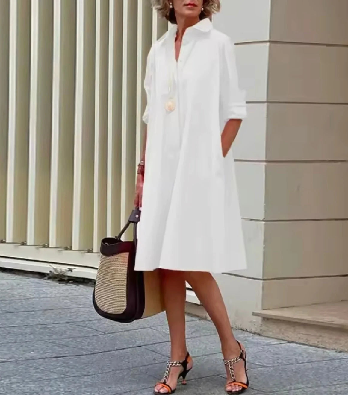 Timeless A-Line Shirt Dress for Women