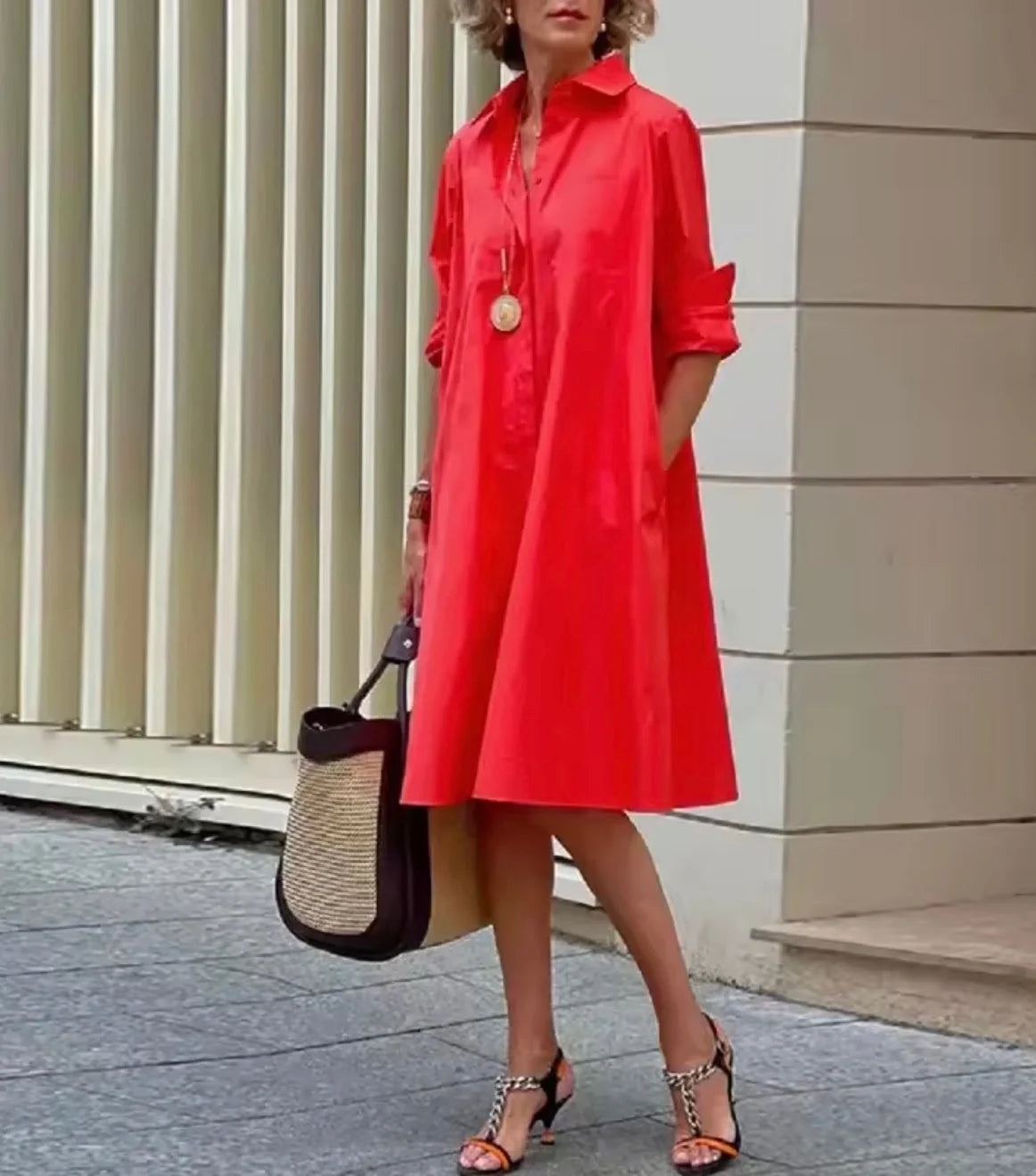 Timeless A-Line Shirt Dress for Women