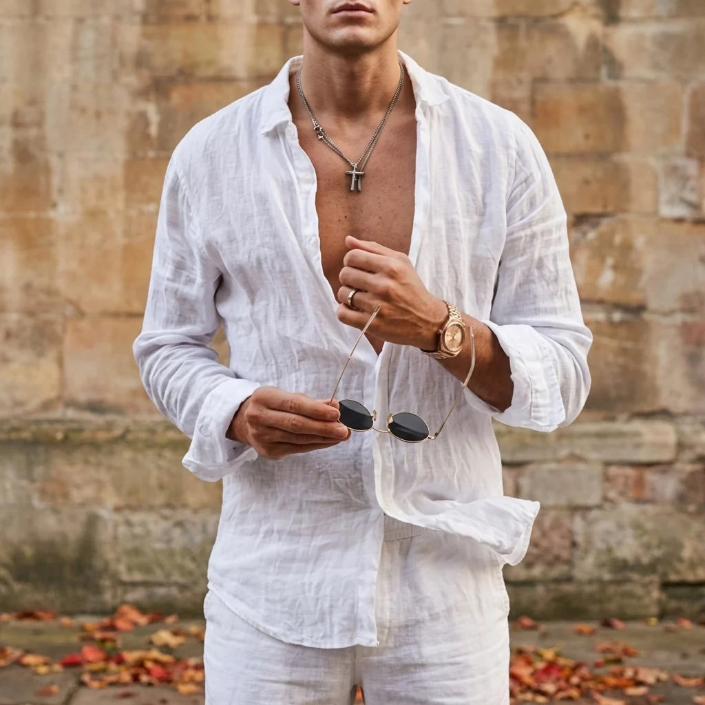 Ubeda Linen Button-Down Shirt