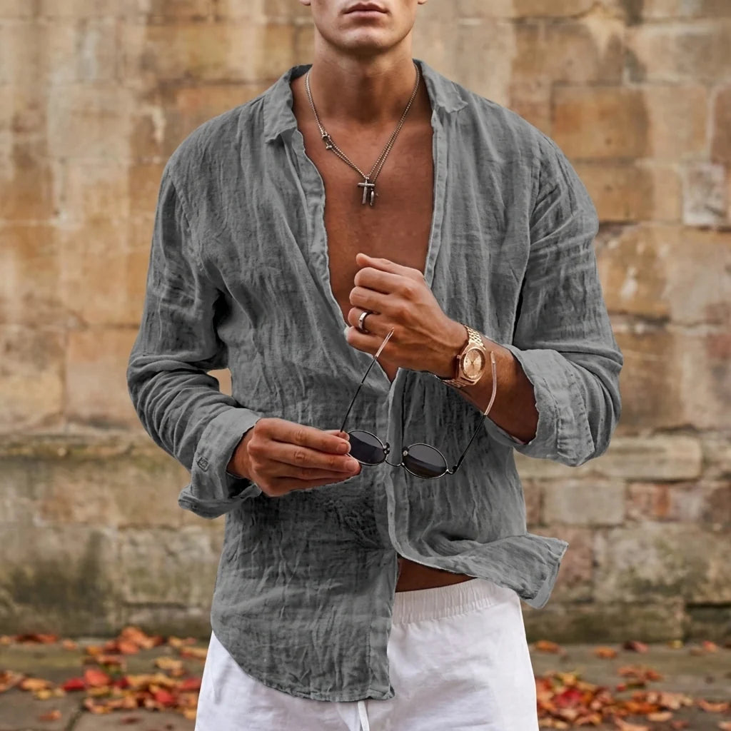 Ubeda Linen Button-Down Shirt