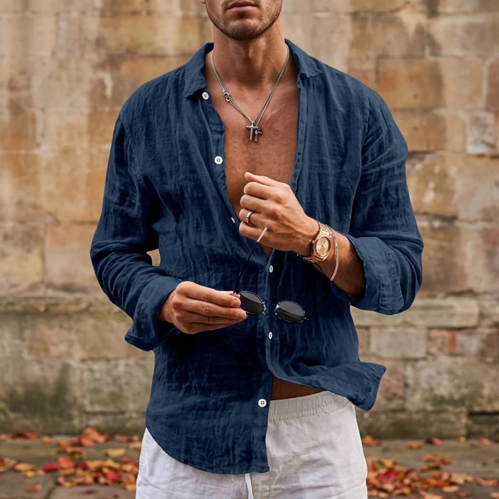 Ubeda Linen Button-Down Shirt