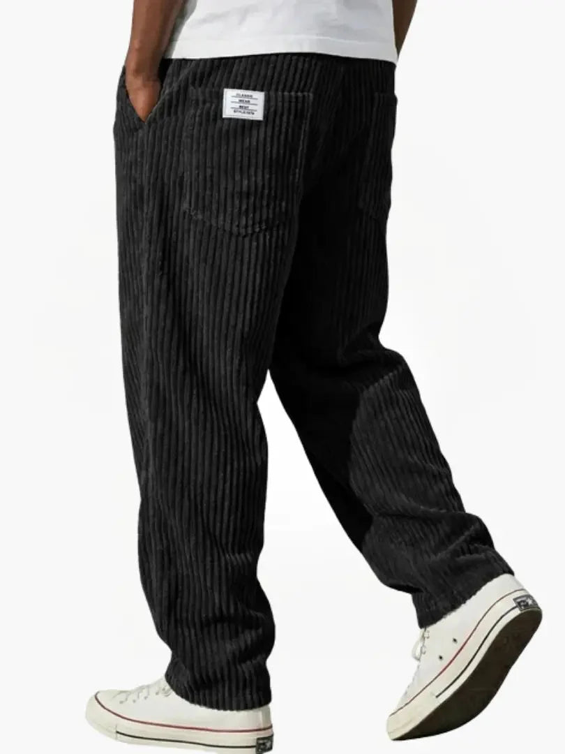 Vintage-Inspired Corduroy Trousers for Men