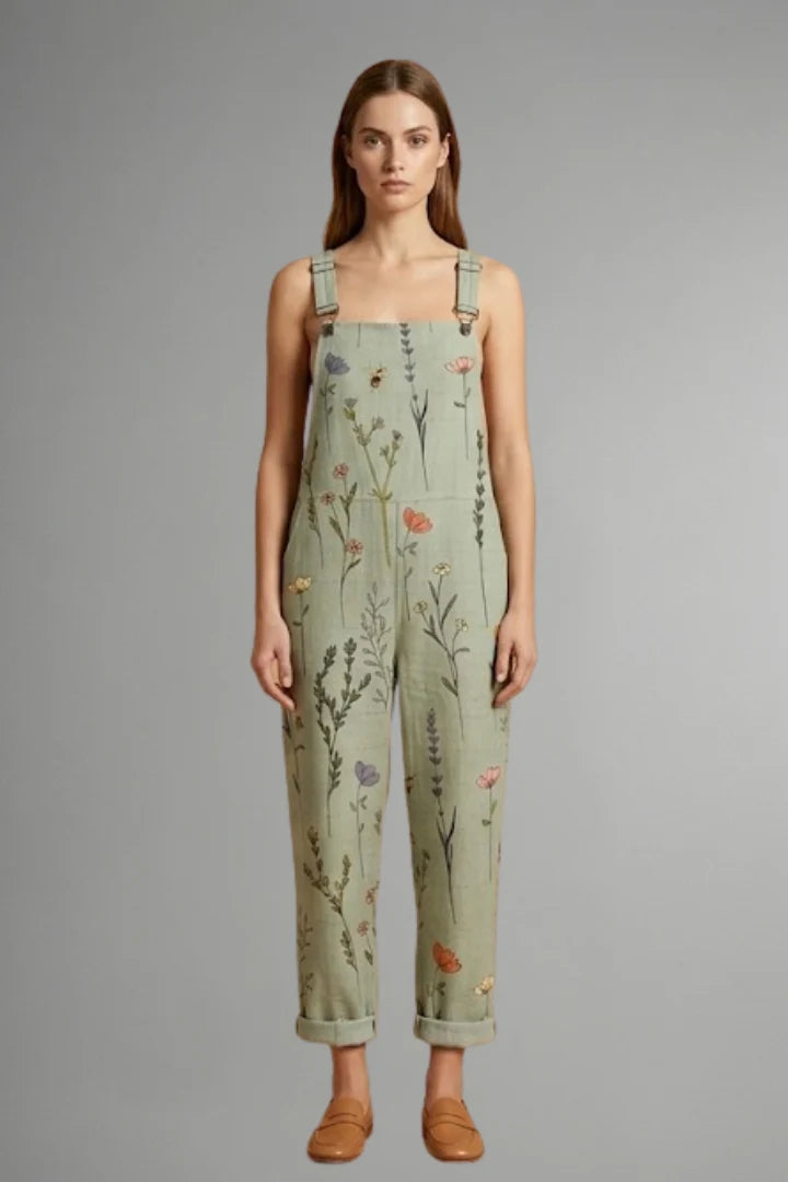 Women's Adjustable Strap Wide-Leg Jumpsuit