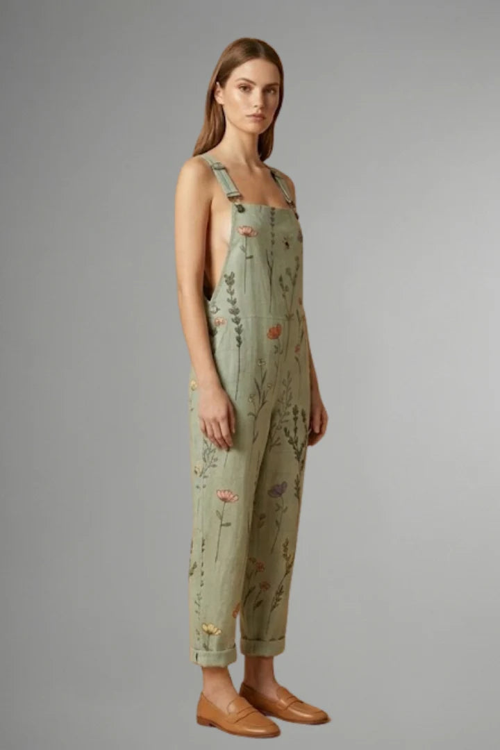 Women's Adjustable Strap Wide-Leg Jumpsuit