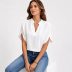 Women's Chiffon V-Neck Blouse