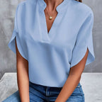 Women's Chiffon V-Neck Blouse