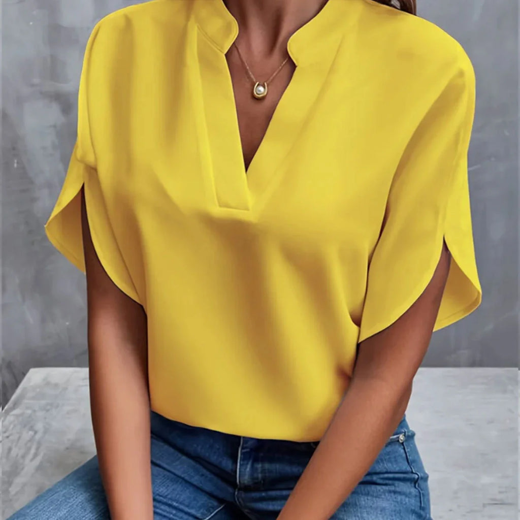 Women's Chiffon V-Neck Blouse