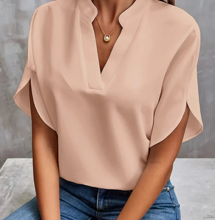 Women's Chiffon V-Neck Blouse