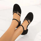 Women's Classic Grace Low Heel Mary Jane Shoes