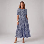 Women's Coastal Bloom Floral Midi Dress