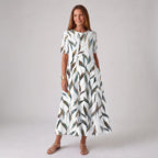 Women's Coastal Bloom Floral Midi Dress