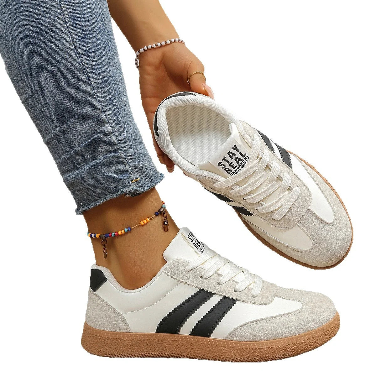 Women's Comfortable Classic Court Trainers