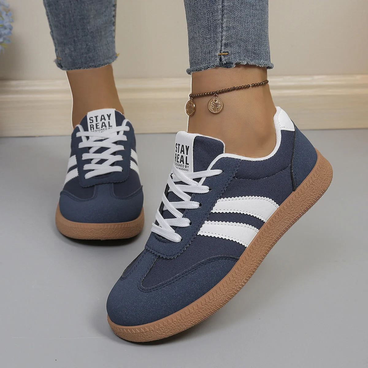Women's Comfortable Classic Court Trainers