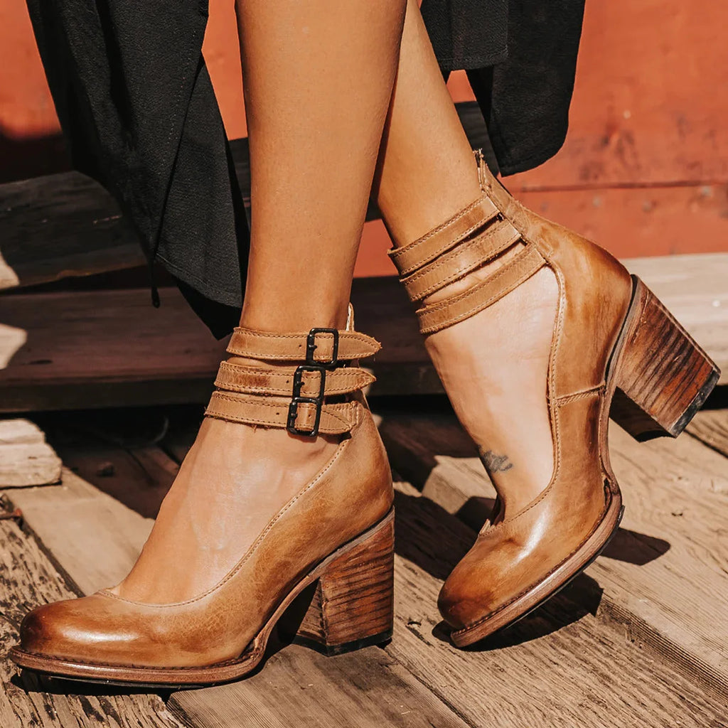 Women's Comfortable Classic Strap Heels