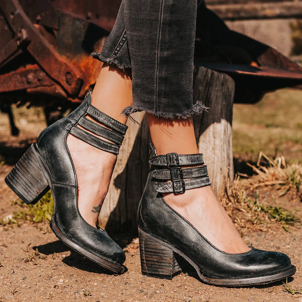 Women's Comfortable Classic Strap Heels