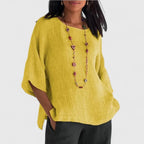 Women's Comfortable Cotton-Linen Blouse