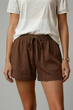 Women's Drawstring Waist Relaxed-Fit Shorts
