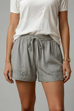 Women's Drawstring Waist Relaxed-Fit Shorts