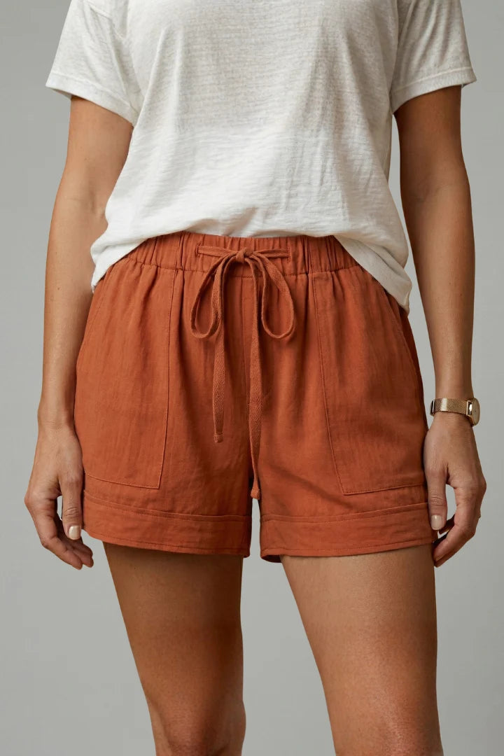 Women's Drawstring Waist Relaxed-Fit Shorts