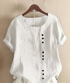 Women's Effortless Button Detail Summer Blouse