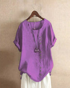 Women's Effortless Button Detail Summer Blouse