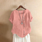 Women's Effortless Button Detail Summer Blouse