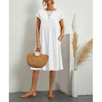 Women's Effortless Linen Midi Dress