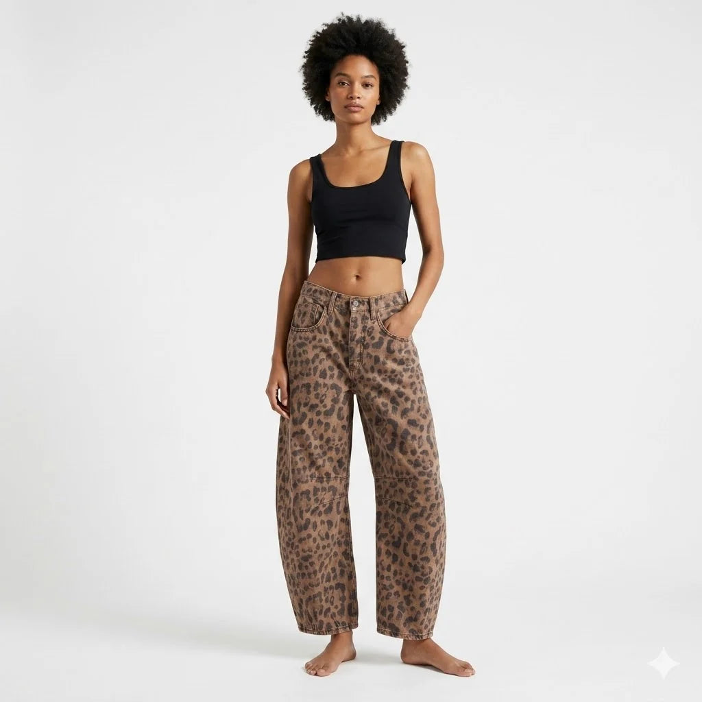 Women's Elegant Barrel Jeans
