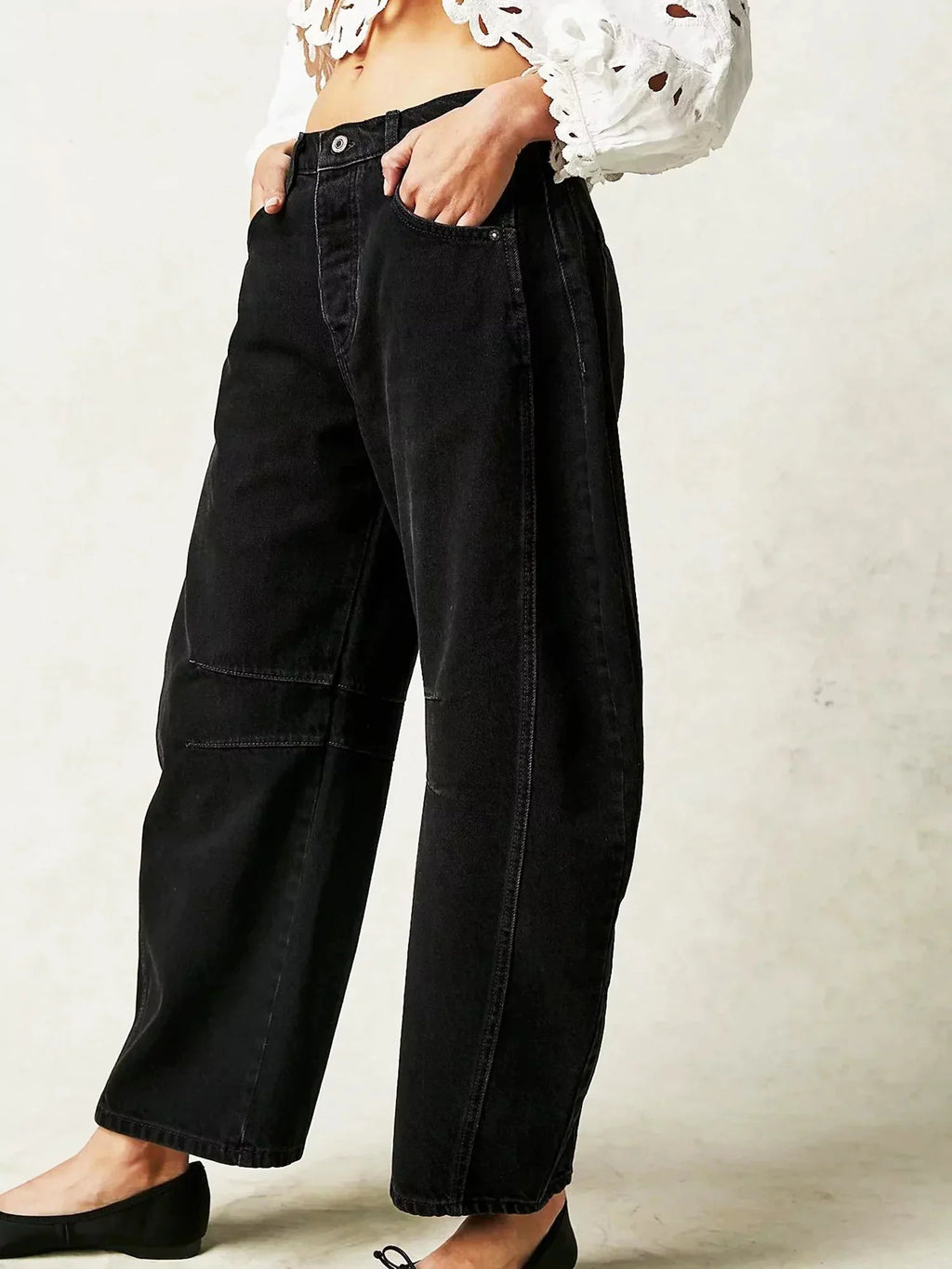 Women's Elegant Barrel Jeans