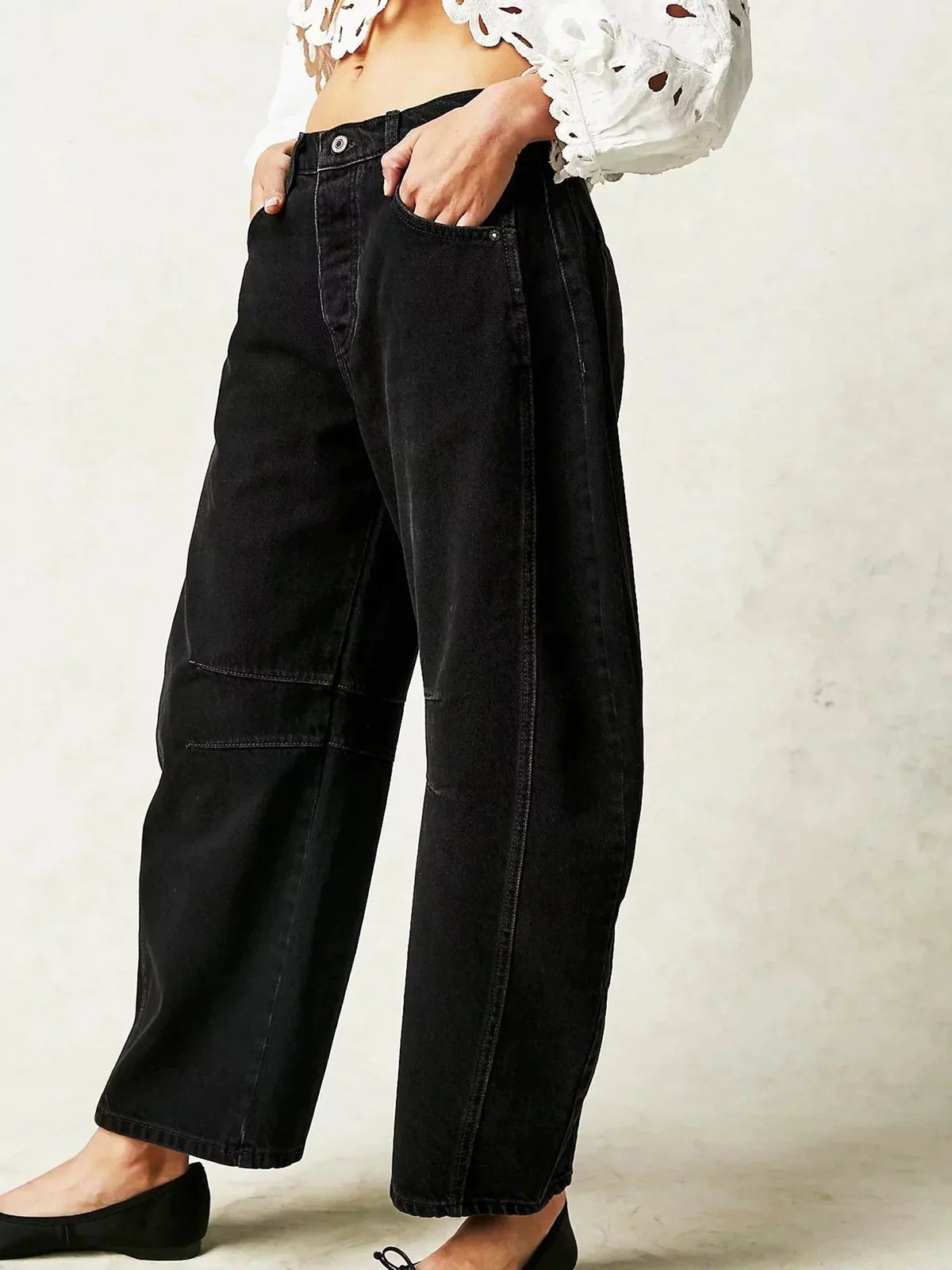 Women's Elegant Barrel Jeans
