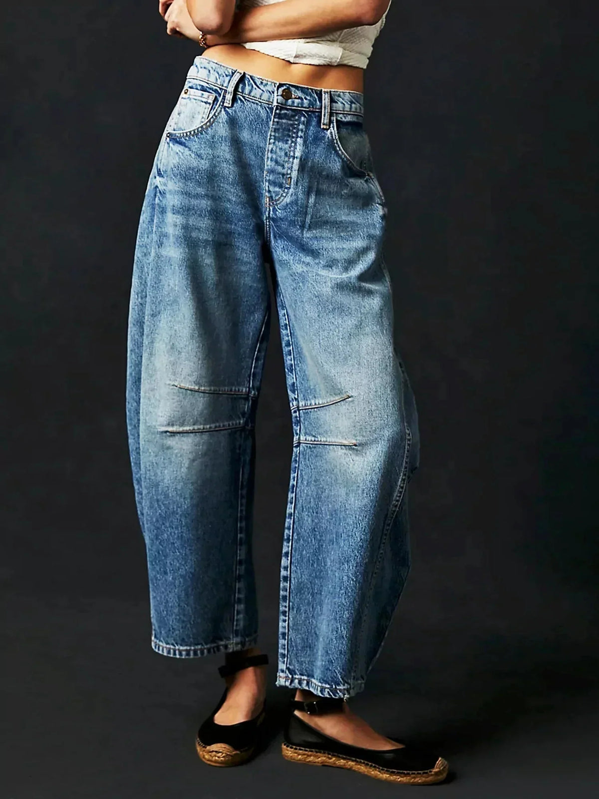 Women's Elegant Barrel Jeans