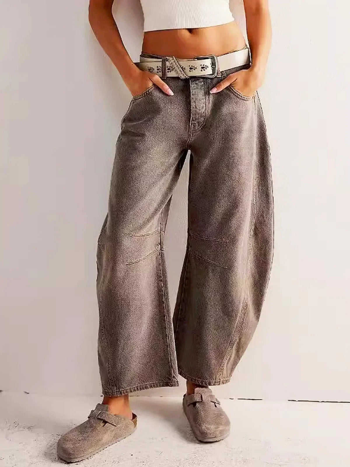 Women's Elegant Barrel Jeans