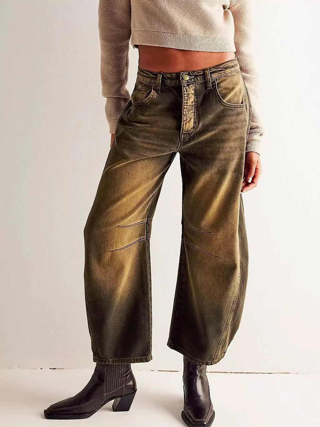Women's Elegant Barrel Jeans