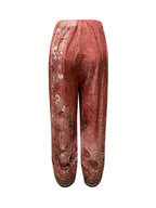 Women's Elegant Botanical Cropped Trousers
