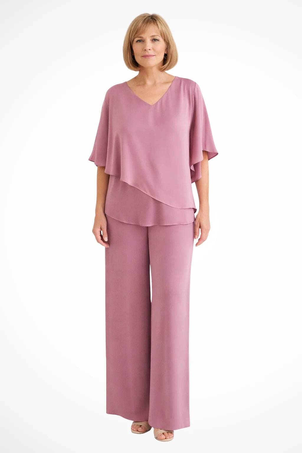 Women's Elegant Chiffon Two-Piece Set
