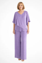 Women's Elegant Chiffon Two-Piece Set