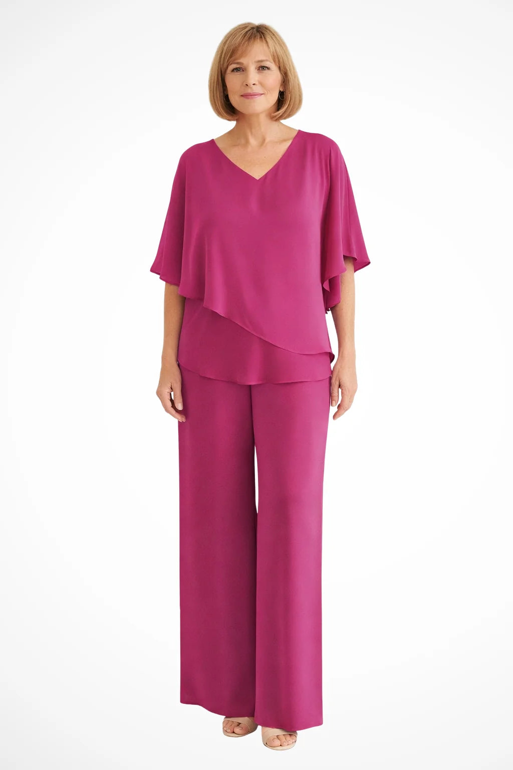 Women's Elegant Chiffon Two-Piece Set