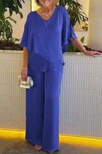 Women's Elegant Chiffon Two-Piece Set