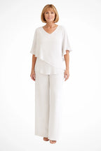 Women's Elegant Chiffon Two-Piece Set
