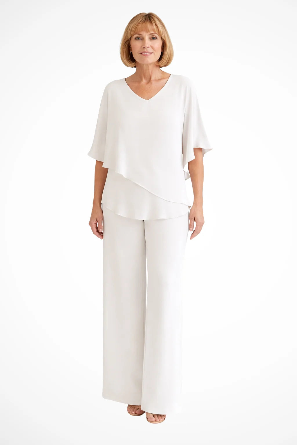 Women's Elegant Chiffon Two-Piece Set