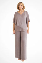 Women's Elegant Chiffon Two-Piece Set