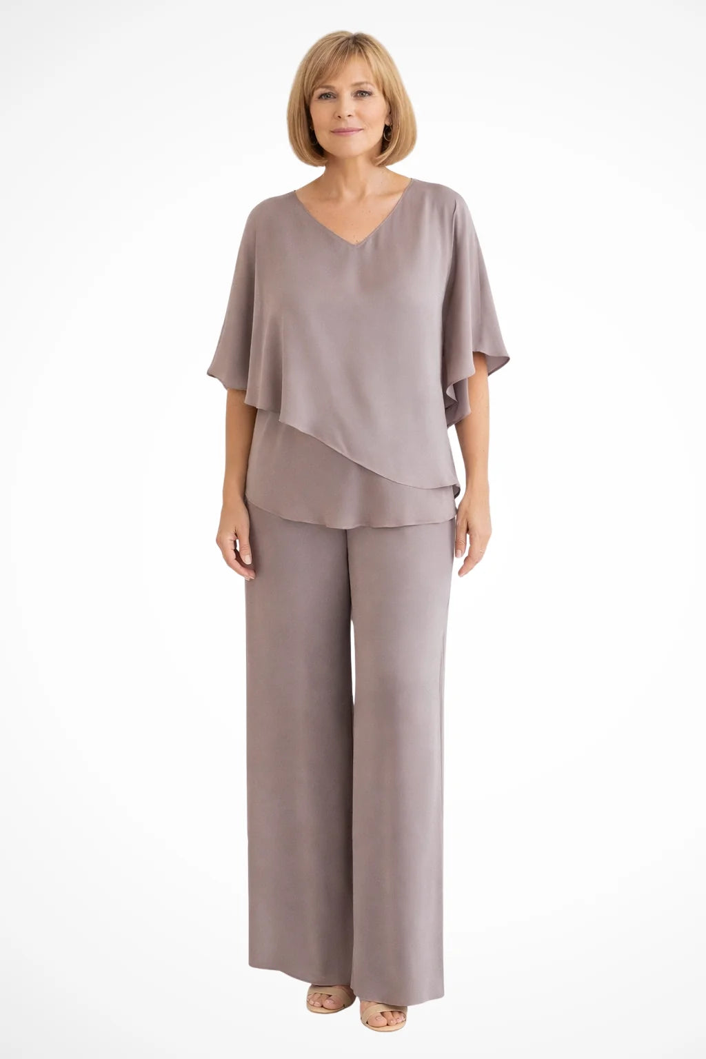 Women's Elegant Chiffon Two-Piece Set