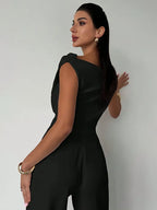 Women's Elegant Draped Off-Shoulder Top