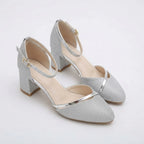 Women's Elegant Glitter Block Heel Sandals