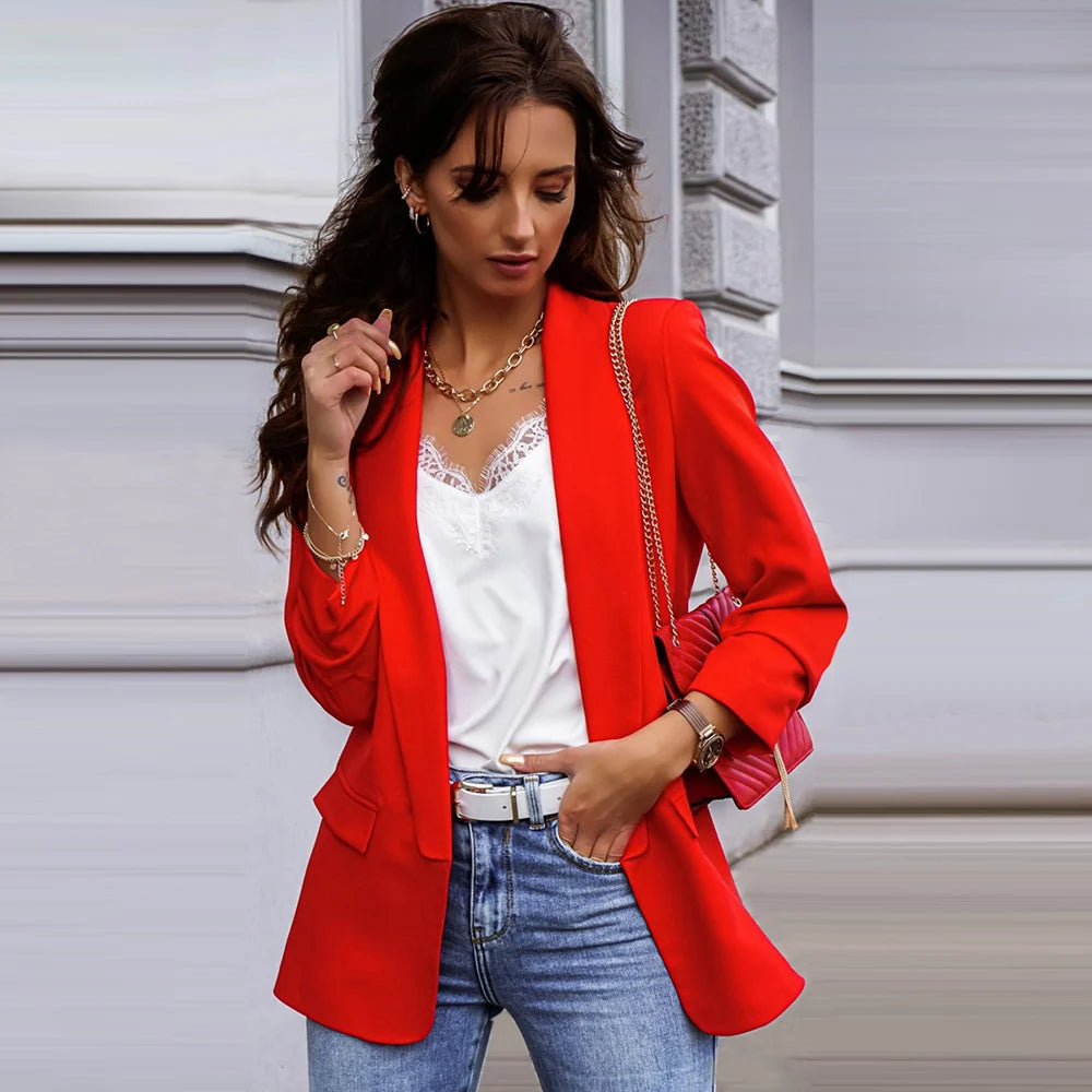 Women's Elegant Longline Blazer