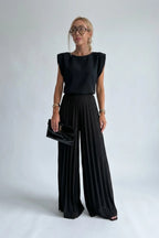 Women's Elegant Pleated Jumpsuit