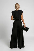 Women's Elegant Pleated Jumpsuit