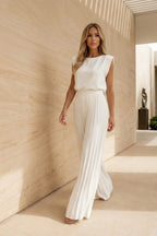Women's Elegant Pleated Jumpsuit